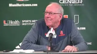 Coach Boeheim Postgame Press Conference at Miami