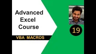 Advanced excel(vba) tutorial 19 : Loop Statements - For Loop, Do while, Do Until, While