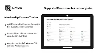 Membership Expenses Tracker | How to track membership expenses using @Notion