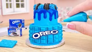 Best of Miniature OREO Chocolate Cake Decorating in Real Mini Kitchen | ASMR Miniature Cooking Food