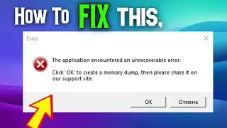 Roblox the Application Encountered an Unrecoverable Error | Memory Dump Error (Solved)