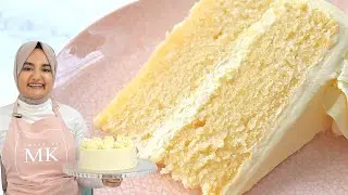 It took me months to perfect this VANILLA CAKE recipe! Soft fluffy vanilla cake