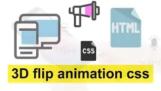 CSS 3D flip card animation for advertisements