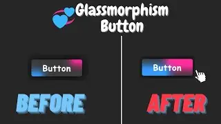 🧐IN 5 MINS? 😉CSS Glassmorphism Button for Beginners using HTML and CSS | Glass Morphism