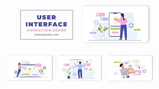 Vector User Interface Animation Scene After Effects