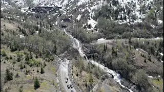 Incredible Drone Footage: Major Slide/Washout Closes Mt St Helens Road! Bridge Vanishes!