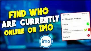 How to find who are currently online on IMO 2024.
