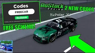 2 NEW ROSTOCK RACING CODES! FREE SCHEME! || Roblox