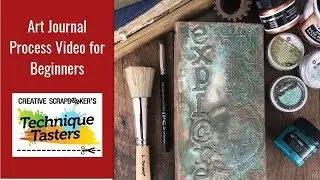 Art Journaling Process Video for Beginners - Technique Tasters #181