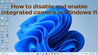 How to disable and enable integrated camera in Windows 11