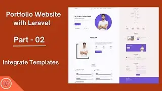 Portfolio Website App | Integrate Templates : Laravel 12