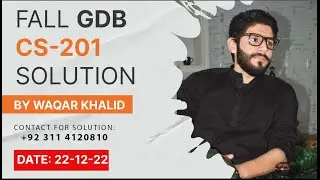 CS201 Gdb Solution Fall 2022 || Cs201 GDB(Graded Discussion Board) Solution BY Virtual Guru