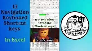 Navigation Keyboard Shortcut Keys in Excel in One Minute