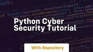 python cyber security tutorial