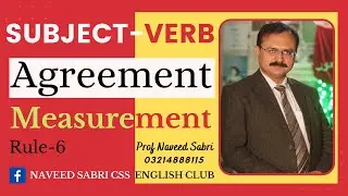Subject-Verb Agreement (Part-6) Measurement, Lecture 1.18.6 in Urdu/Hindi
