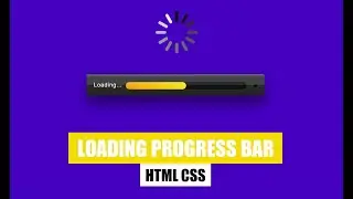 Loading Progress Bar CSS | How to make Preloader in CSS?