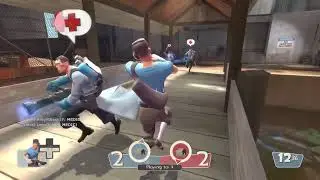2Fort - Team Fortress 2 [Xbox 360] Gameplay