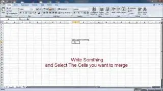 how to merge cell in Microsoft  Excel MS Excel 2003 2007
