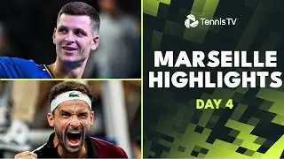 Dimitrov vs Korda; Hurkacz, Auger-Aliassime & More Feature | Marseille 2024 Highlights Day 4