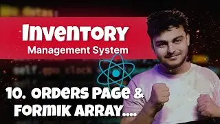 10. Order Dashboard, Formik  and Filter  | React JS Inventory Management System | Mern stack Project