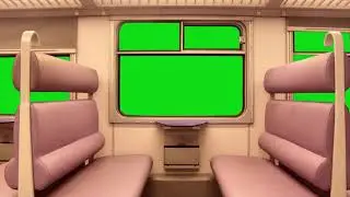 Train Inside View Green Screen Effects Footage 4K - DOWNLOAD