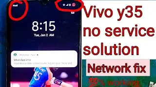 Vivo y35 no service solution || Vivo y35 network problem