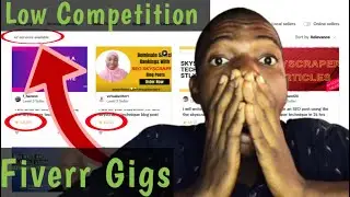 Top 5 Fiverr Low Competition Gigs 2022, With HIGH DEMAND That Can Earn You $500/week Without Skill