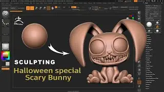 Halloween special "Scary Bunny" - Zbrush - Sculpting