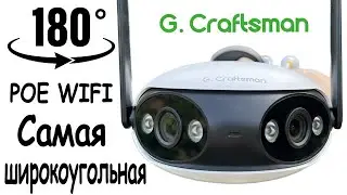 НОВИНКА!!! Wifi POE ICsee ПАНОРАМНАЯ камера видеонаблюдения с определением человека.