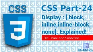 Master CSS Display: Unlock the Secrets to Stylish Web Design || Explained @codeinfarm