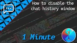 How to disable the chat history window (TextChatService) | Roblox Studio