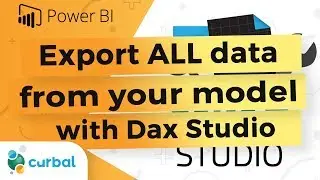 Export one table of data or the entire model with DAX Studio