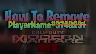 HOW TO REMOVE THE NUMBERS BEHIND YOUR NAME IN CALL OF DUTY 3 |NEW CALL OF DUTY| #mw3 #callofduty