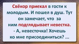 ⚜️ Невестка подглядывает за Свёкром! Сборник Свежих Анекдотов! Юмор!