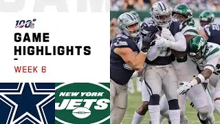 Cowboys vs. Jets Week 6 Highlights | NFL 2019