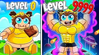 Upgrading from NOOB to PRO in Roblox Gym League