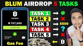 Blum Airdrop 5 Tasks Before Listing - Blum Airdrop Withdraw New Update | Blum Token Price Prediction