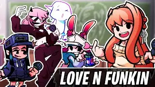 FNF COVER | LOVE N FUNKIN But Sarvente, Boo, Skarlet, CG and Monika Sings It 🎶 |