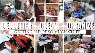 Massive declutter with me | Getting rid of so much stuff | Small home clean and Organize with me!