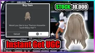 [UGC LIMITED] FASHION KLOSSETTE Script - Instant Get Sunlit Wavy Hair