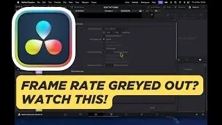 How to Change Project Frame Rate in Davinci Resolve When It’s Greyed Out