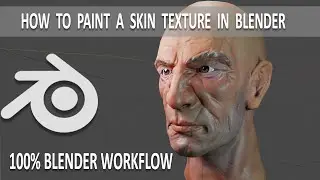 100% Blender Texturing Workflow - Skin Painting Tutorial