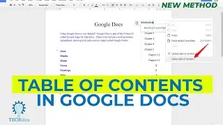 How to Create a Table of Contents in Google Docs 2024 [New Method]