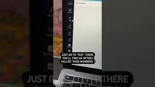 Add Page Numbers with One-Click on Canva