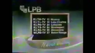 LPB (Louisiana Public Broadcasting) (PBS) Station ID 1988 "TV Worth Watching on LPB"