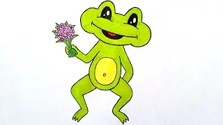 Как нарисовать лягушку