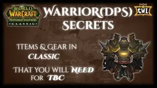 TBC Classic Warrior(Fury/Arms) Guide - Classic items youll use in TBC - Phase 6 vs T4 Pre-BiS