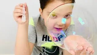 How to make Bubbles that don't pop / Non popping giant bubbles | How to make Bubbles inside bubbles!