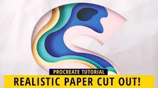 Realistic Paper Cut Out Effect In Procreate! (Procreate Tutorial)