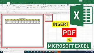 Cara Memasukan PDF ke Excel | Insert File PDF ke Excel | Belajar Excel